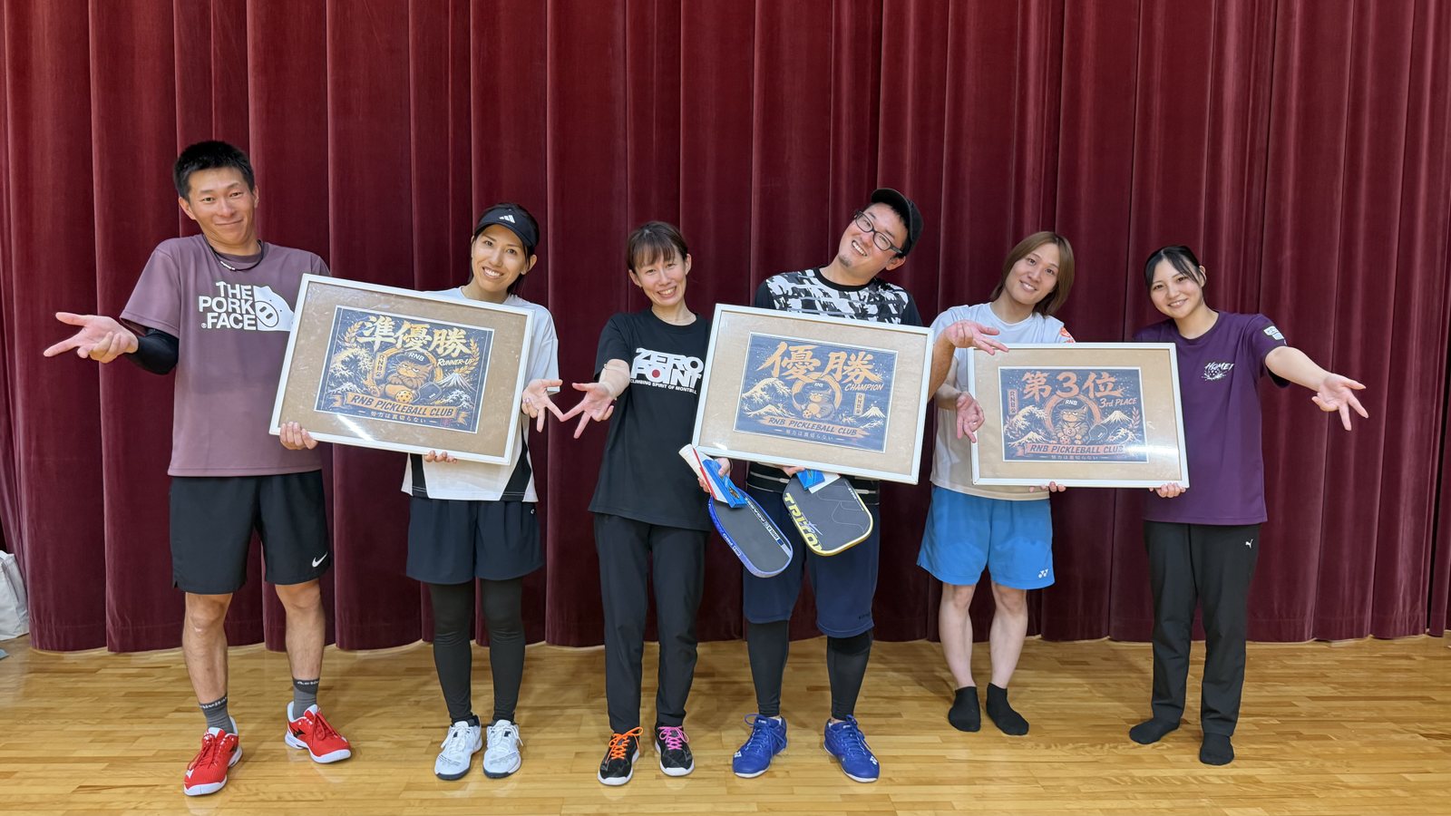 第2回RNB杯 入賞ペアの記念撮影