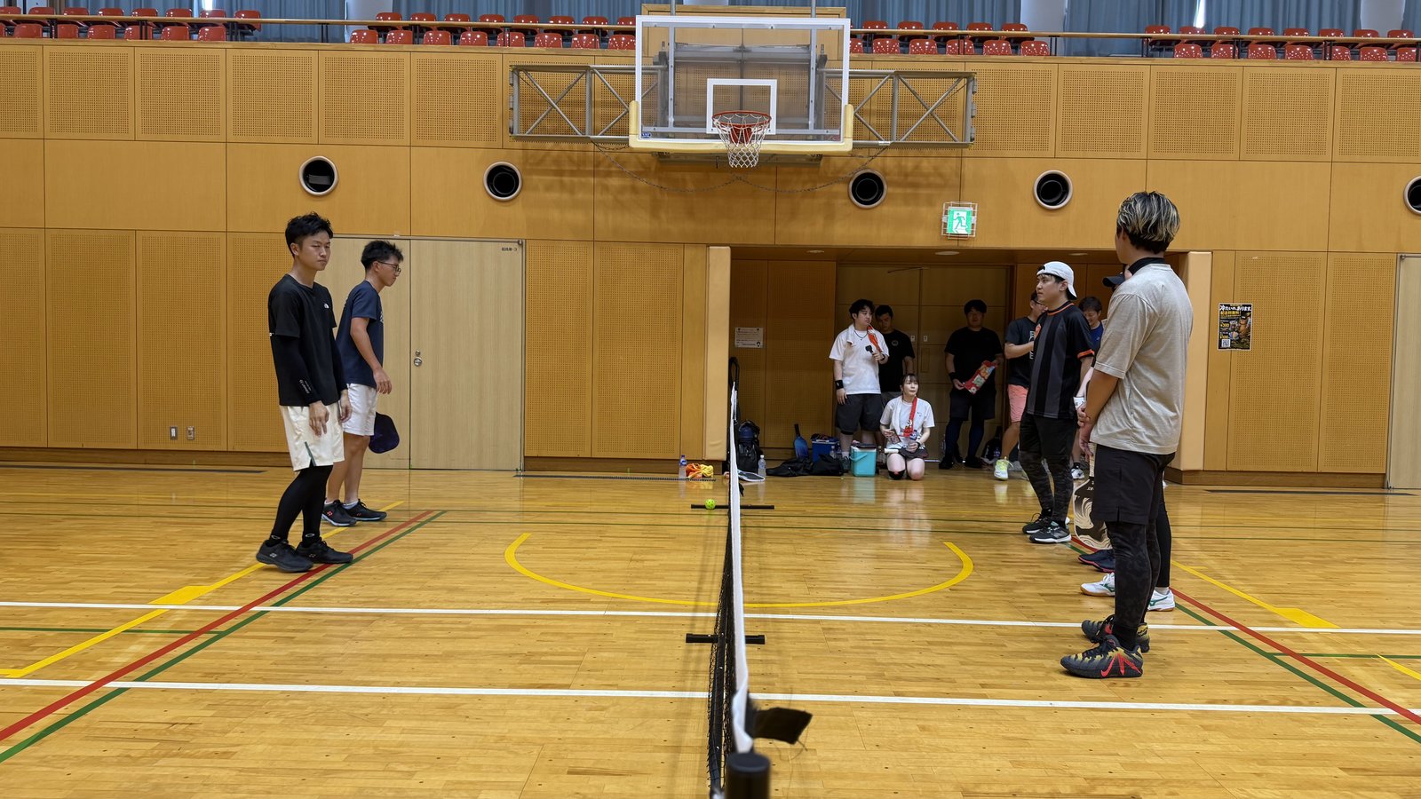 試合前のコート