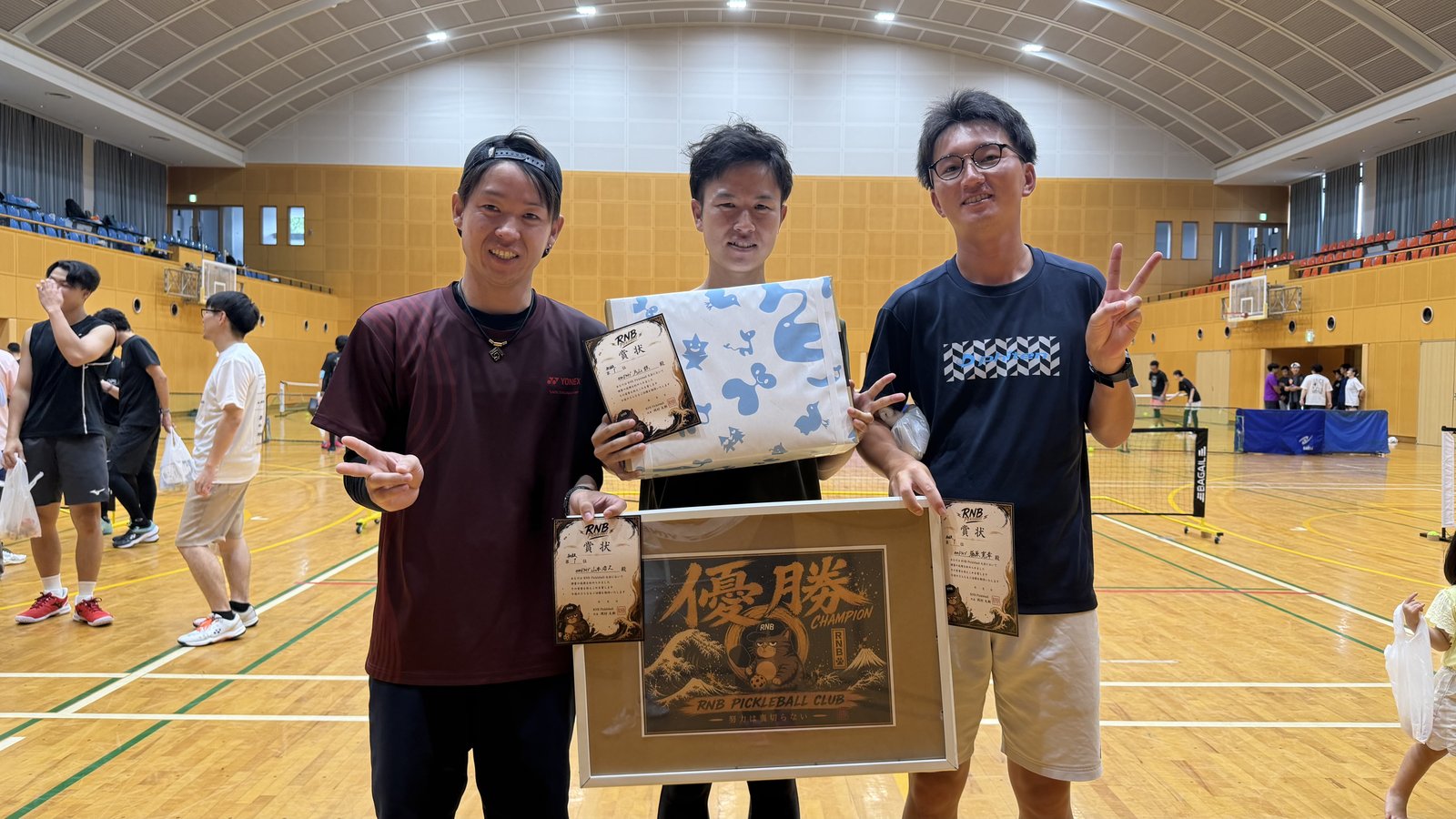 表彰式 入賞チームの記念撮影